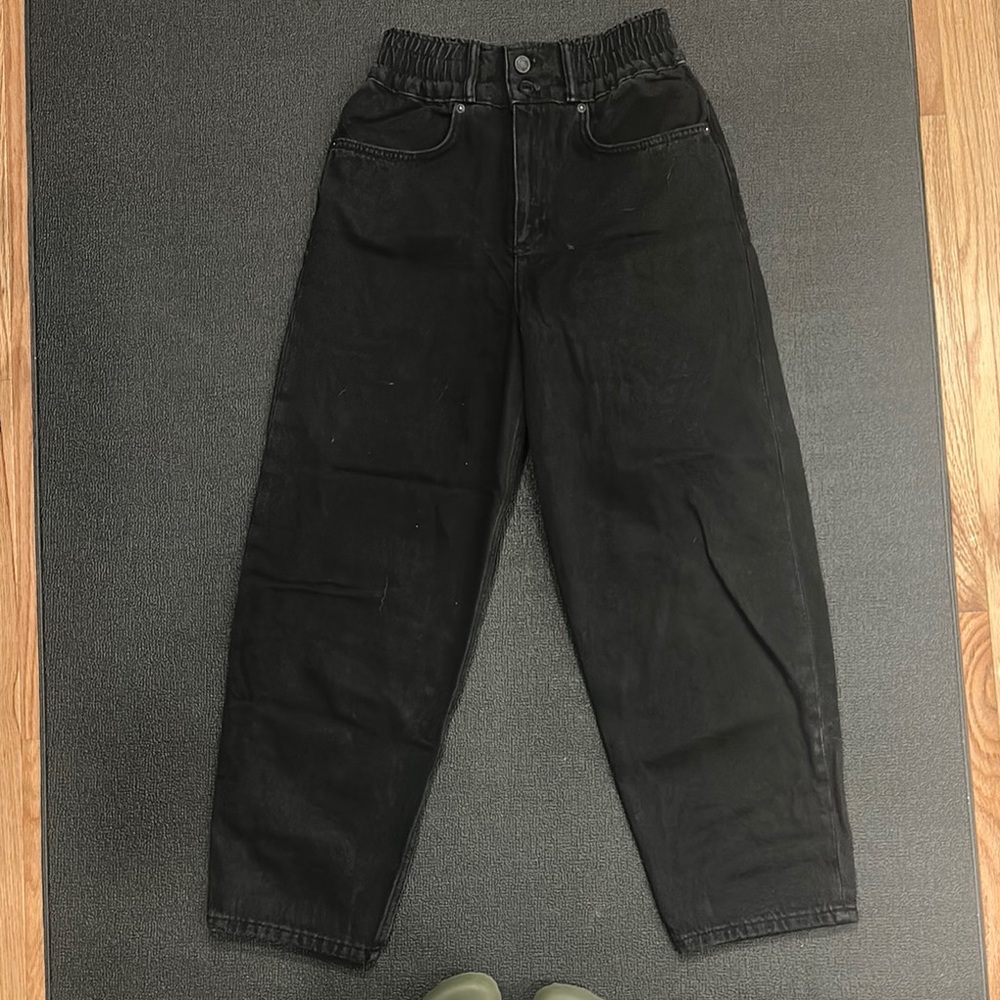 All Saints Women's Black Relaxed Jeans